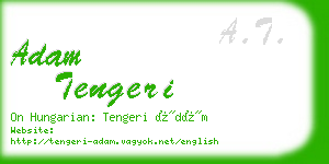adam tengeri business card